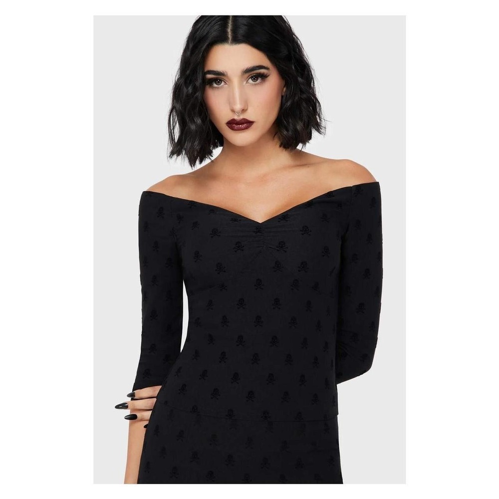 Killstar midnight misfits top skull pattern